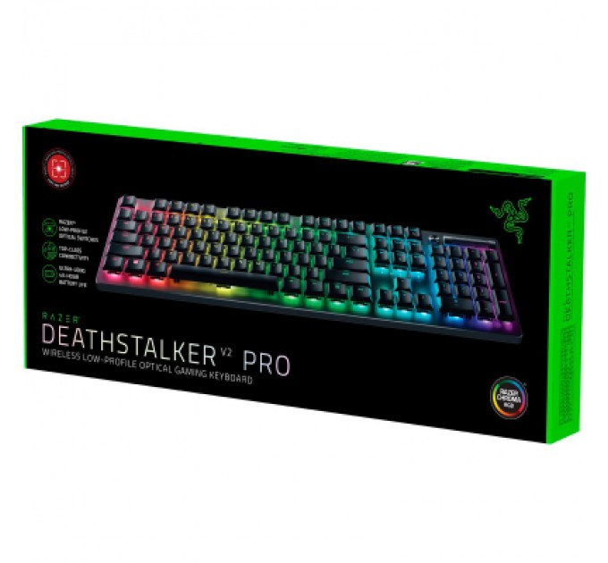 Razer Клавіатура Razer DeathStalker V2 Pro Wireless Red Switch UA Black (RZ03-04360800-R3M1)