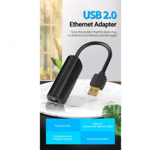 Vention Перехідник USB 2.0 to Ethernet RJ45 100Mb Vention (CEGBB)