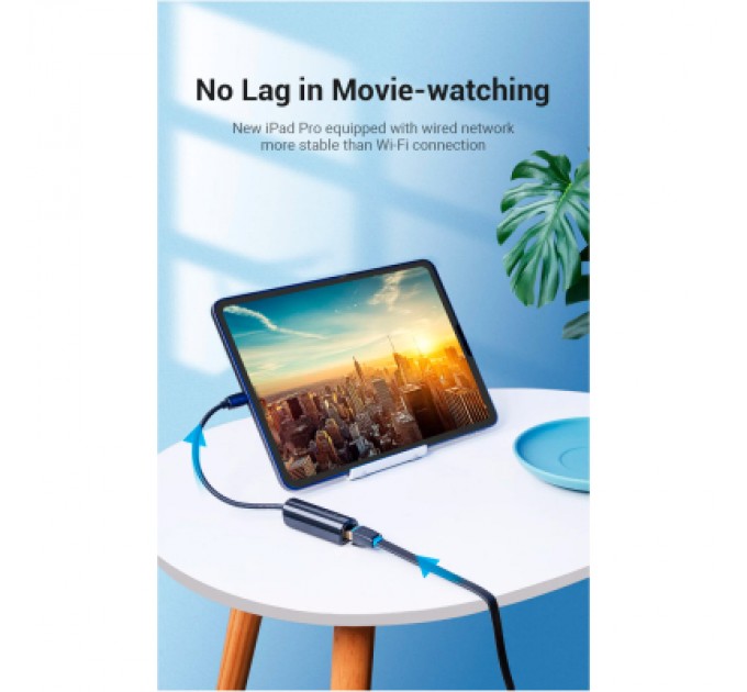 Vention Перехідник USB3.1 Type-C to Ethernet RJ45 100 Mb Vention (CFABB)