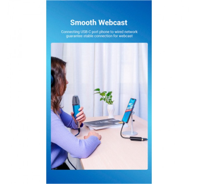 Vention Перехідник USB3.1 Type-C to Ethernet RJ45 1000 Mb Gigabit Vention (CFBBB)