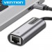 Vention Перехідник USB3.1 Type-C to Ethernet RJ45 1000Mb Aluminum black Vention (CFNHB)