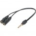 Defender Перехідник Jack 3.5mm M 4pin to 2 Jack 3.5mm F (Audio+MIC) Headset Jack Defender (63012)