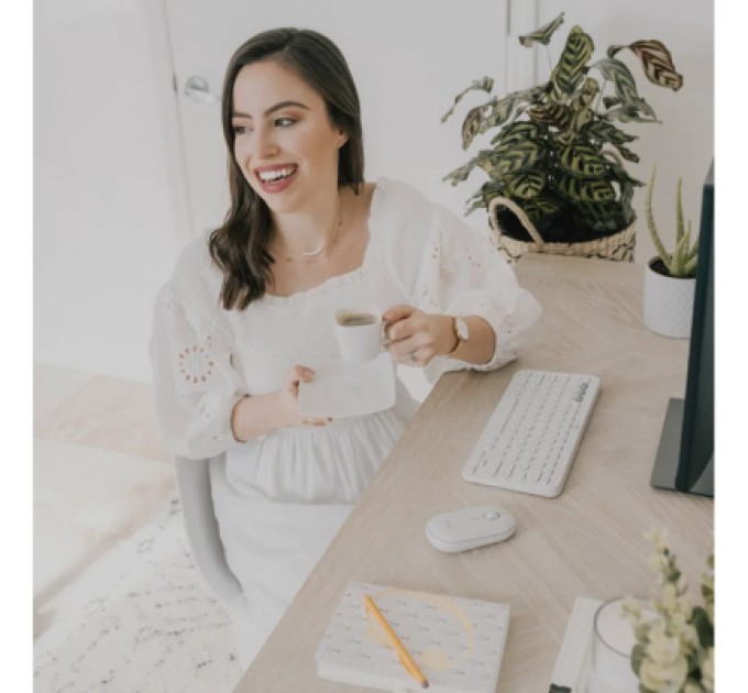 Logitech Клавіатура Logitech K380s Multi-Device Bluetooth UA White (920-011852)