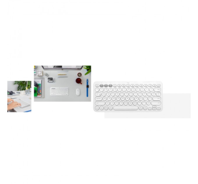Logitech Клавіатура Logitech K380s Multi-Device Bluetooth UA White (920-011852)