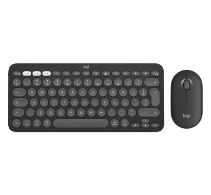 Logitech Комплект Logitech Pebble 2 for Mac Wireless UA Graphite (920-012244)
