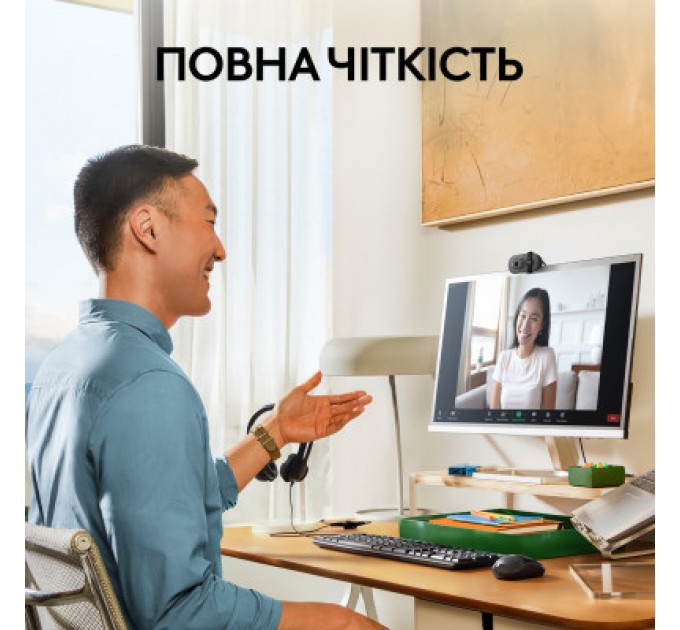 Logitech Веб-камера Logitech Brio 100 Full HD Graphite (960-001585)
