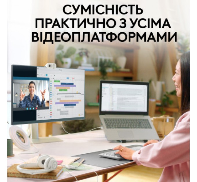 Logitech Веб-камера Logitech Brio 100 Full HD Off-White (960-001617)