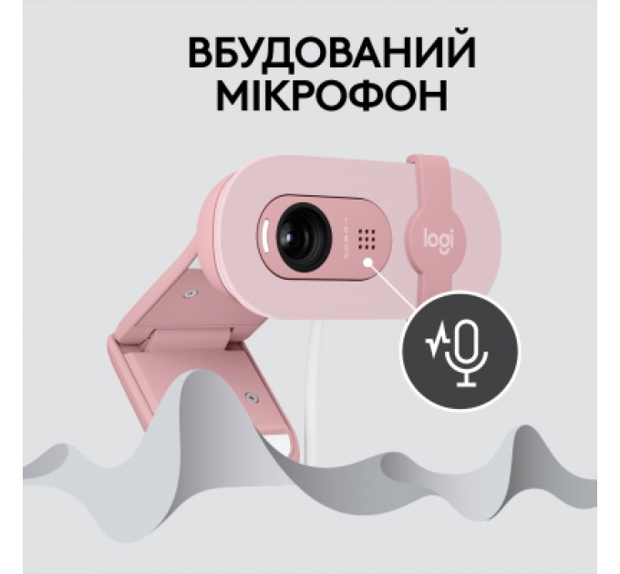 Logitech Веб-камера Logitech Brio 100 Full HD Rose (960-001623)