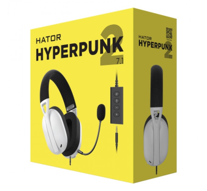 Hator Навушники Hator Hyperpunk 2 USB 7.1 Black/White (HTA-846)
