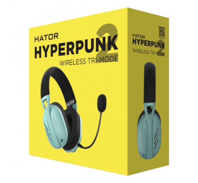 Hator Навушники Hator Hyperpunk 2 Wireless Tri-mode Black/Mint (HTA-858)