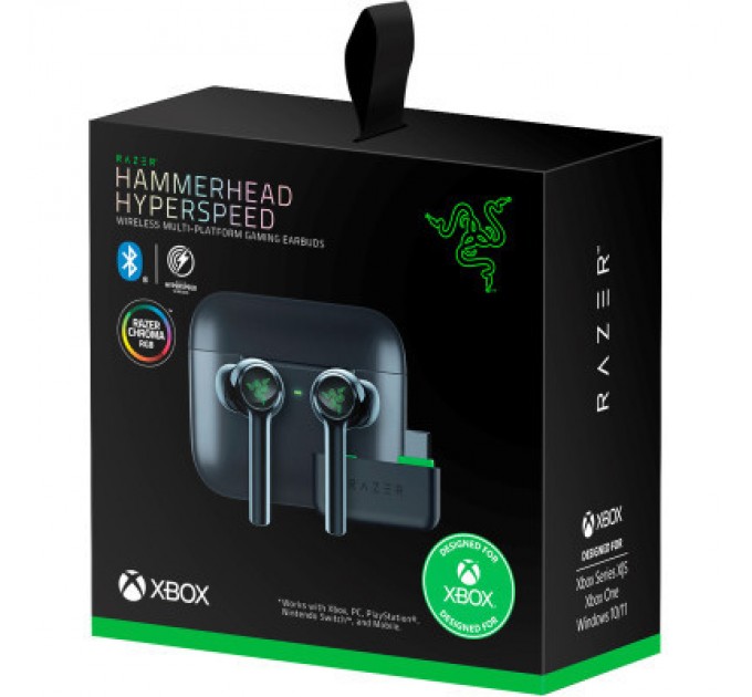 Razer Навушники Razer Hammerhead Hyperspeed Pro Black (RZ12-04590100-R3G1)