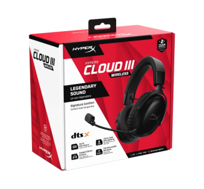 HyperX Навушники HyperX Cloud III Wireless Black (77Z45AA)