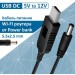 Dynamode Кабель живлення USB 2.0 AM to DC 5.5 х 2.1 mm 1.0m 5V to 12V Dynamode (DM-USB-DC-5.5x2.1-12V)