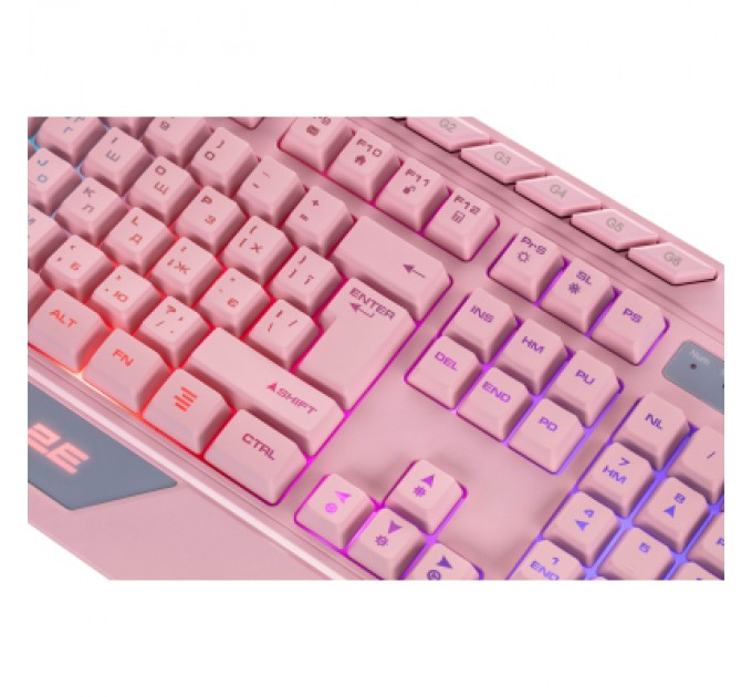 2E Клавіатура 2E Gaming KG315 RGB USB UA Pink (2E-KG315UPK)