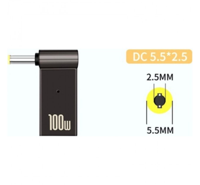 ХОКО Перехідник USB-C to DC 5.5x2.5mm 100W ХОКО (XK-DC-C-5.5-2.5)