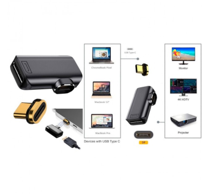 PowerPlant Перехідник USB-C to DisplayPort 8K60Hz PowerPlant (CA914265)