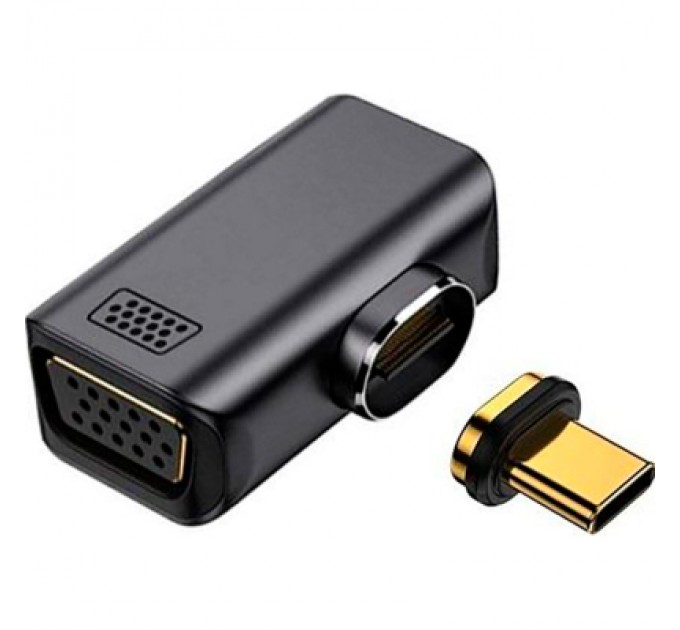 PowerPlant Перехідник USB-C to VGA 1080P60Hz PowerPlant (CA914289)