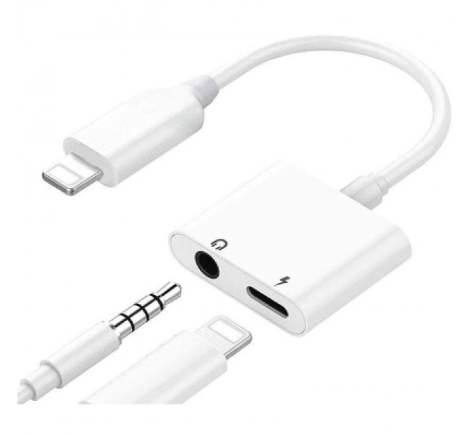 PowerPlant Перехідник Lightning to 3.5mm/Lightning PowerPlant (CA911813)