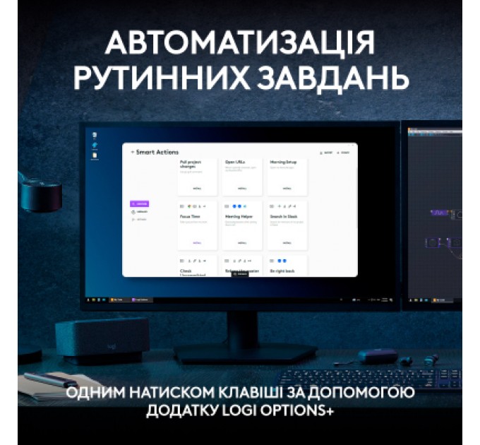 Logitech Клавіатура Logitech MX Keys S Plus Palmrest Wireless UA Graphite (920-011589)