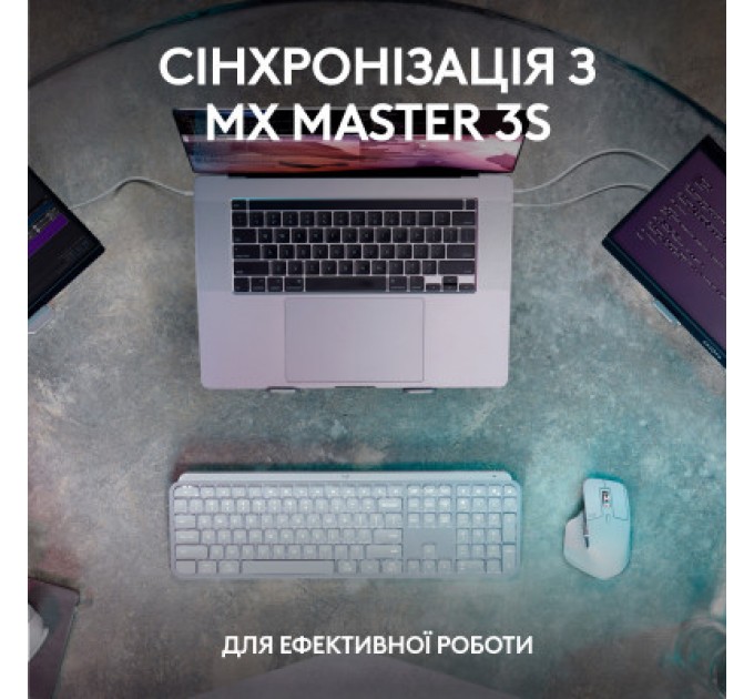 Logitech Клавіатура Logitech MX Keys S Wireless UA Graphite (920-011593)