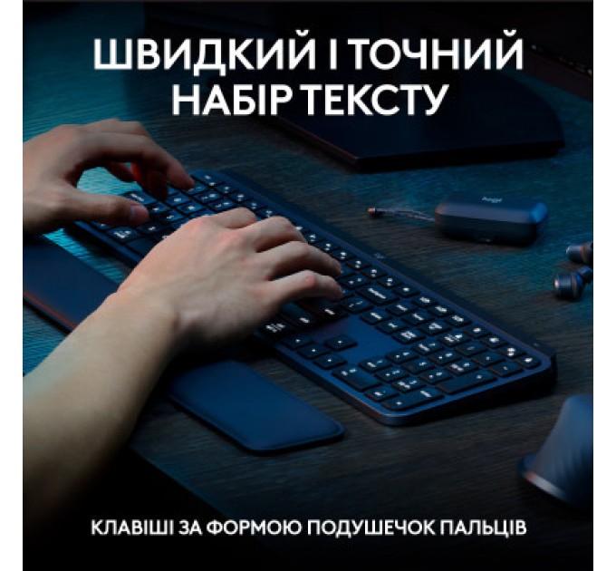 Logitech Комплект Logitech MX Keys S Plus Palmrest Wireless UA Graphite (920-011614)