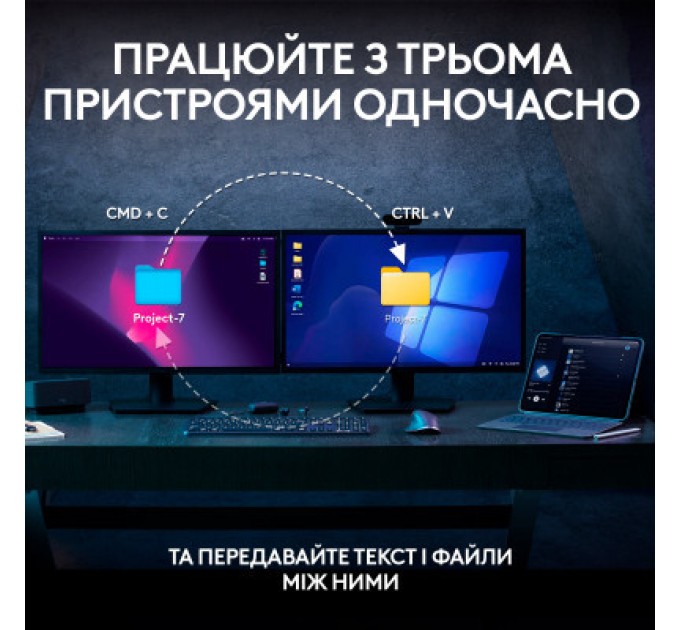 Logitech Комплект Logitech MX Keys S Plus Palmrest Wireless UA Graphite (920-011614)