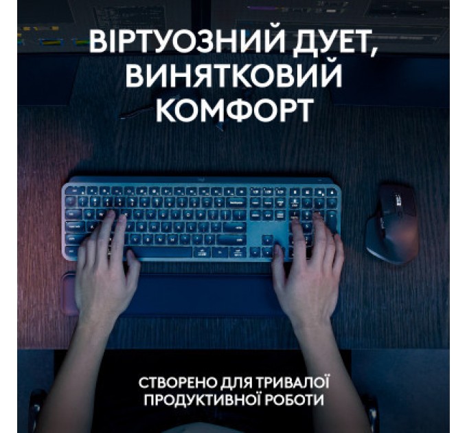 Logitech Комплект Logitech MX Keys S Plus Palmrest Wireless UA Graphite (920-011614)