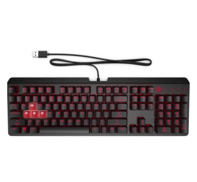 HP Клавіатура HP OMEN Encoder LED 104key Cherry MX Red USB Black (6YW76AA)
