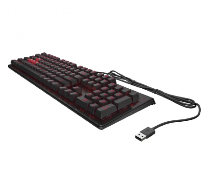 HP Клавіатура HP OMEN Encoder LED 104key Cherry MX Red USB Black (6YW76AA)