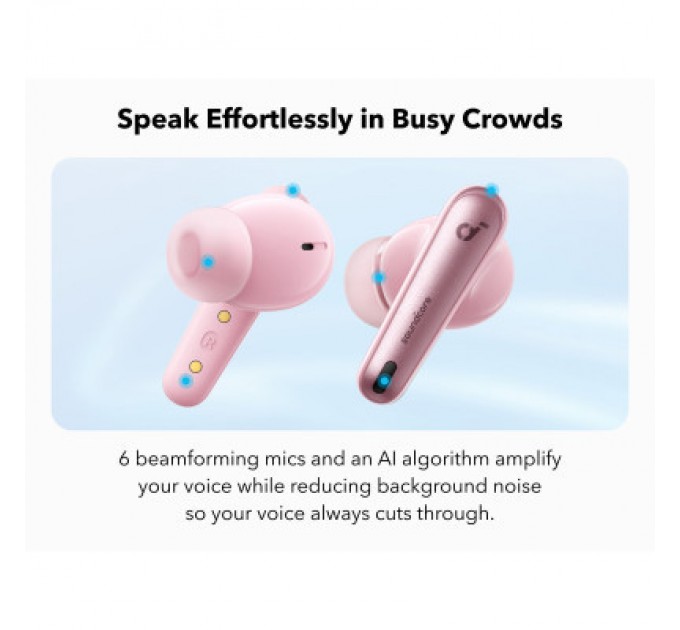 Anker Навушники Anker SoundСore Liberty 4 NC Pastel Pink (A3947G51)