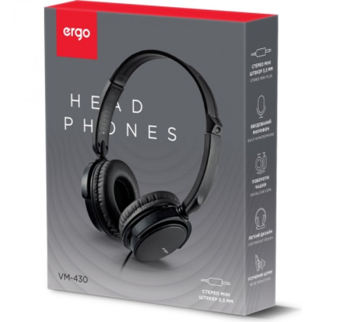 Ergo Навушники Ergo VM-430 Black (VM-430K)