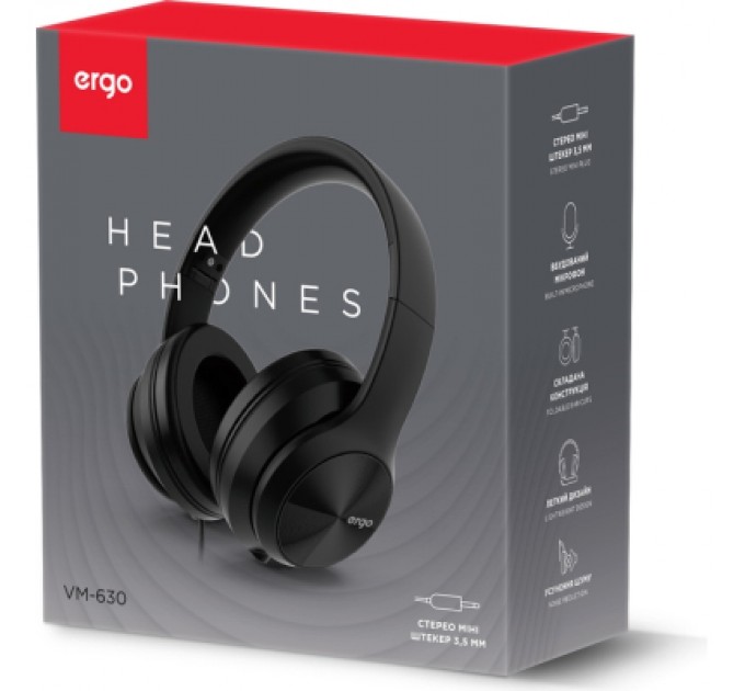 Ergo Навушники Ergo VM-630 Black (VM-630K)
