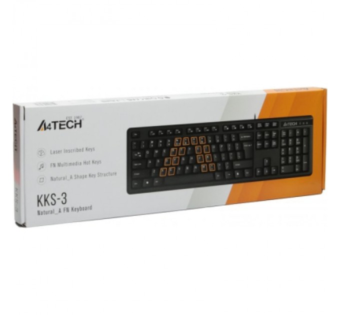 A4Tech Клавіатура A4Tech KKS-3 USB Black