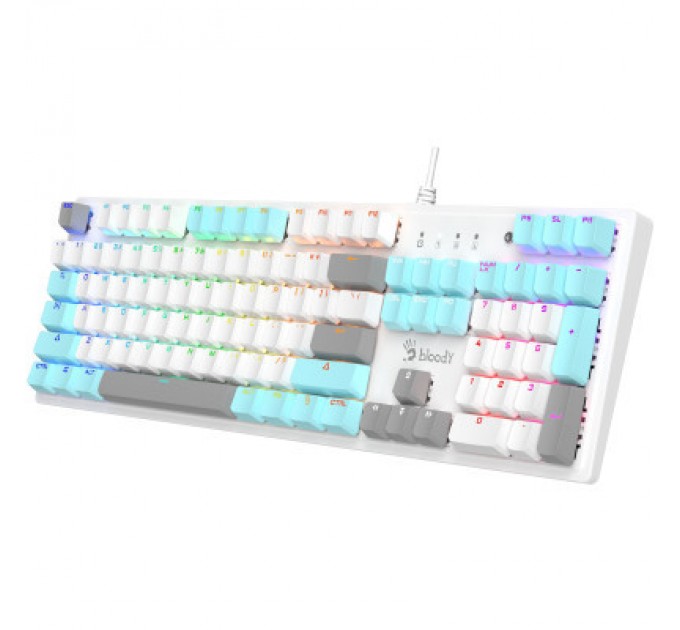 A4Tech Клавіатура A4Tech Bloody S510R RGB BLMS Switch Red USB Icy White (Bloody S510R Icy White)