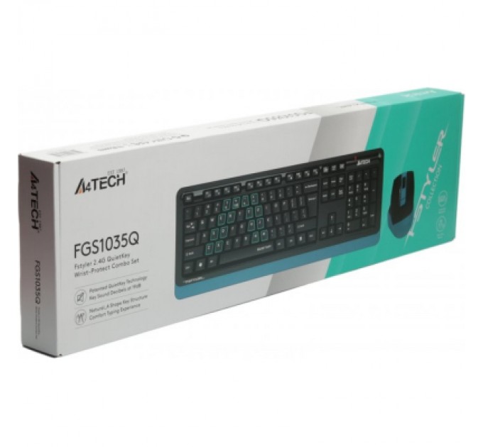 A4Tech Комплект A4Tech FGS1035Q Wireless Navy Blue (FGS1035Q Navy Blue)