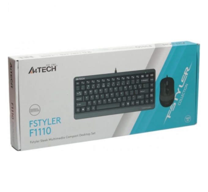 A4Tech Комплект A4Tech F1110 USB Grey (F1110 Grey)