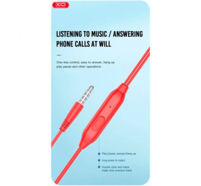 XO Навушники XO EP57 Red (XO-EP57-RD)