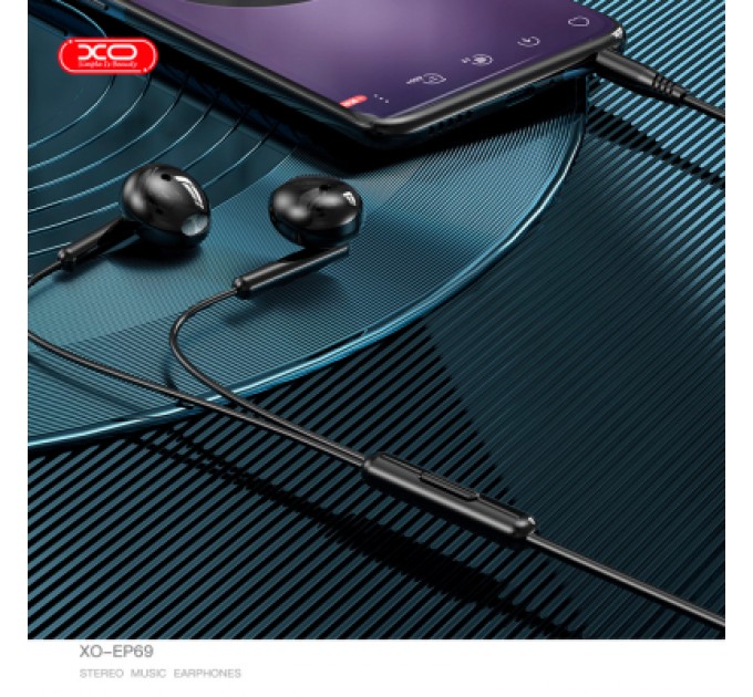 XO Навушники XO EP69 Black (XO-EP69-BK)