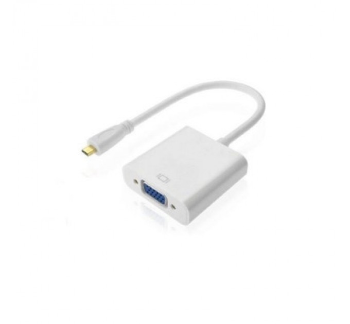 Voltronic Перехідник micro HDMI M to VGA F 0.3m 4K/2K White Voltronic (YT-C-mcHDMI(M)/VGA(F)-W)