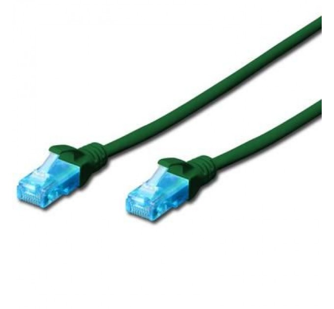 Digitus Патч-корд Digitus 1м, cat.5e, UTP, AWG 26/7, green (DK-1511-010/G)