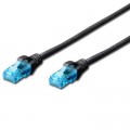Digitus Патч-корд Digitus 1м, cat.5e, UTP, AWG 26/7, black (DK-1511-010/BLACK)
