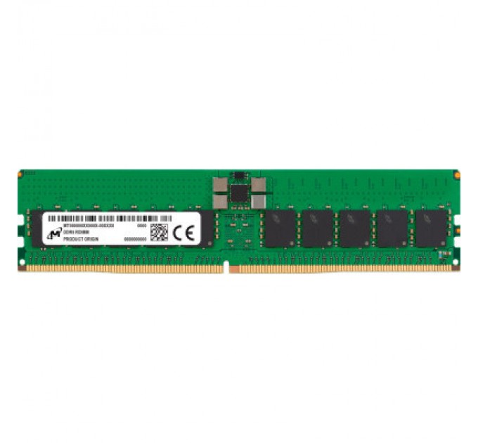 Micron Модуль пам'яті для сервера Micron DDR5 RDIMM 32GB 2Rx8 4800 CL40 (16Gbit) (Single Pack) (MTC20F2085S1RC48BR)
