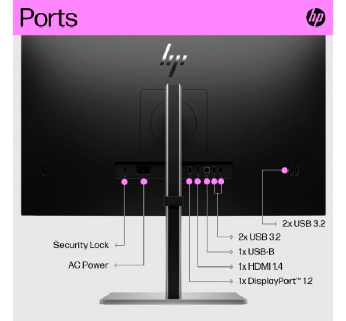 HP Монітор HP E27q G5 (6N6F2AA)
