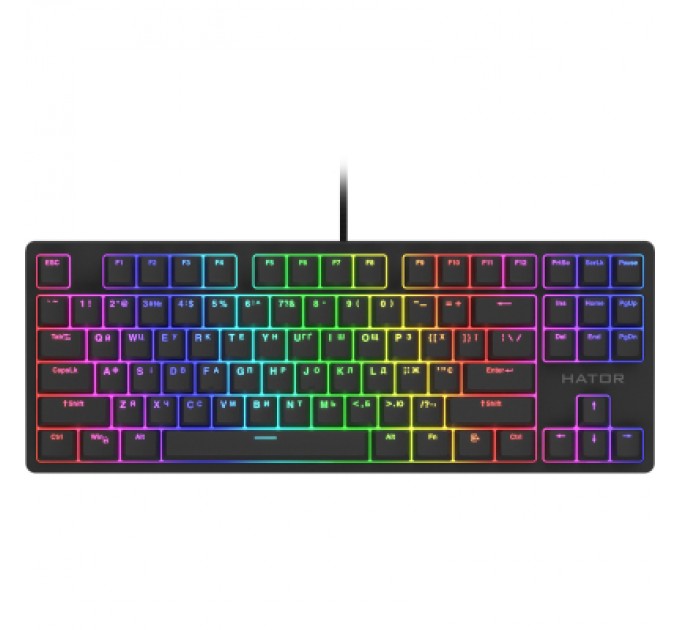 Hator Клавіатура Hator Rockfall 2 Mecha TKL Orange USB Black (HTK-520)