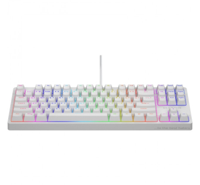 Hator Клавіатура Hator Rockfall 2 Mecha TKL Orange USB White (HTK-521)