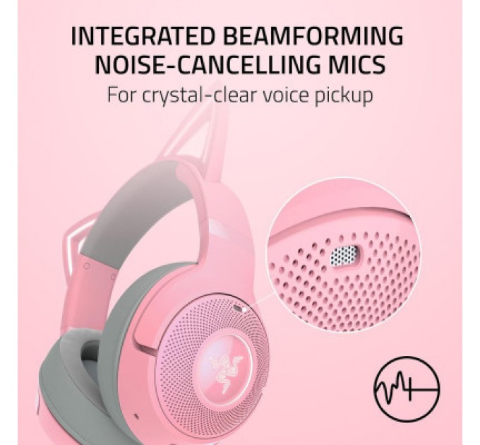 Razer Навушники Razer Kraken Kitty V2 Bluetooth Quartz (RZ04-04860100-R3M1)