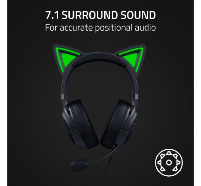 Razer Навушники Razer Kraken Kitty V2 Black (RZ04-04730100-R3M1)