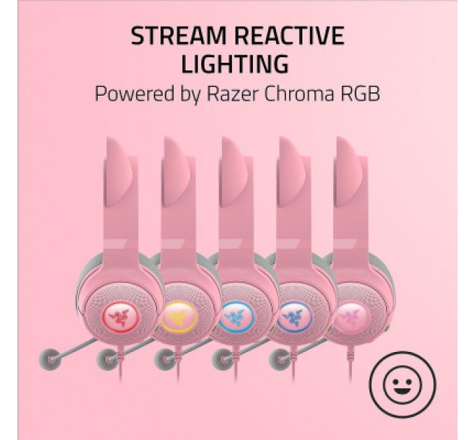 Razer Навушники Razer Kraken Kitty V2 Quartz (RZ04-04730200-R3M1)