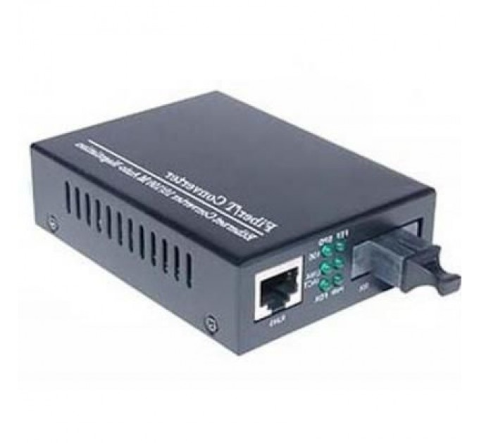 Merlion Медіаконвертер Merlion 10/100Base-TX to 100Base-F 1310нм, SM, SC/RJ-45, 25 км + БП (HTB-3100A / 1310_WDM)