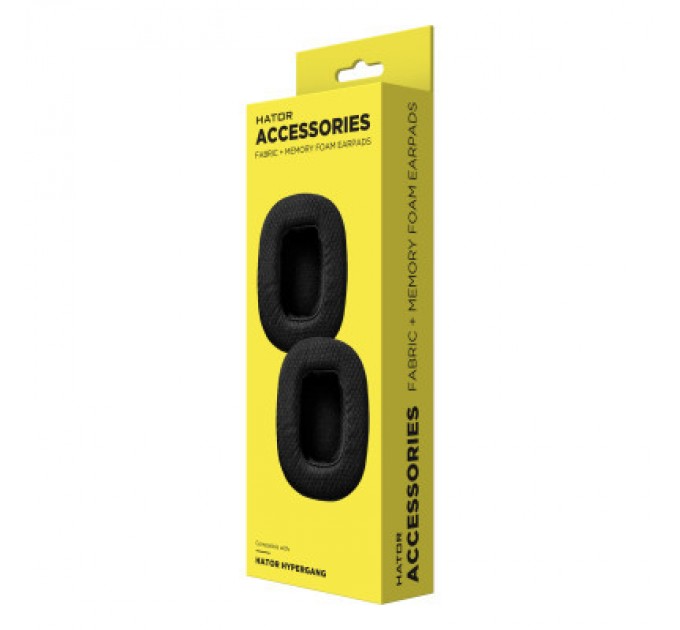 Hator Амбушур Hator Fabric+memory foam до HATOR Hypergang HTA-805/810/830/840/850 Black 2шт. (ACC-106)